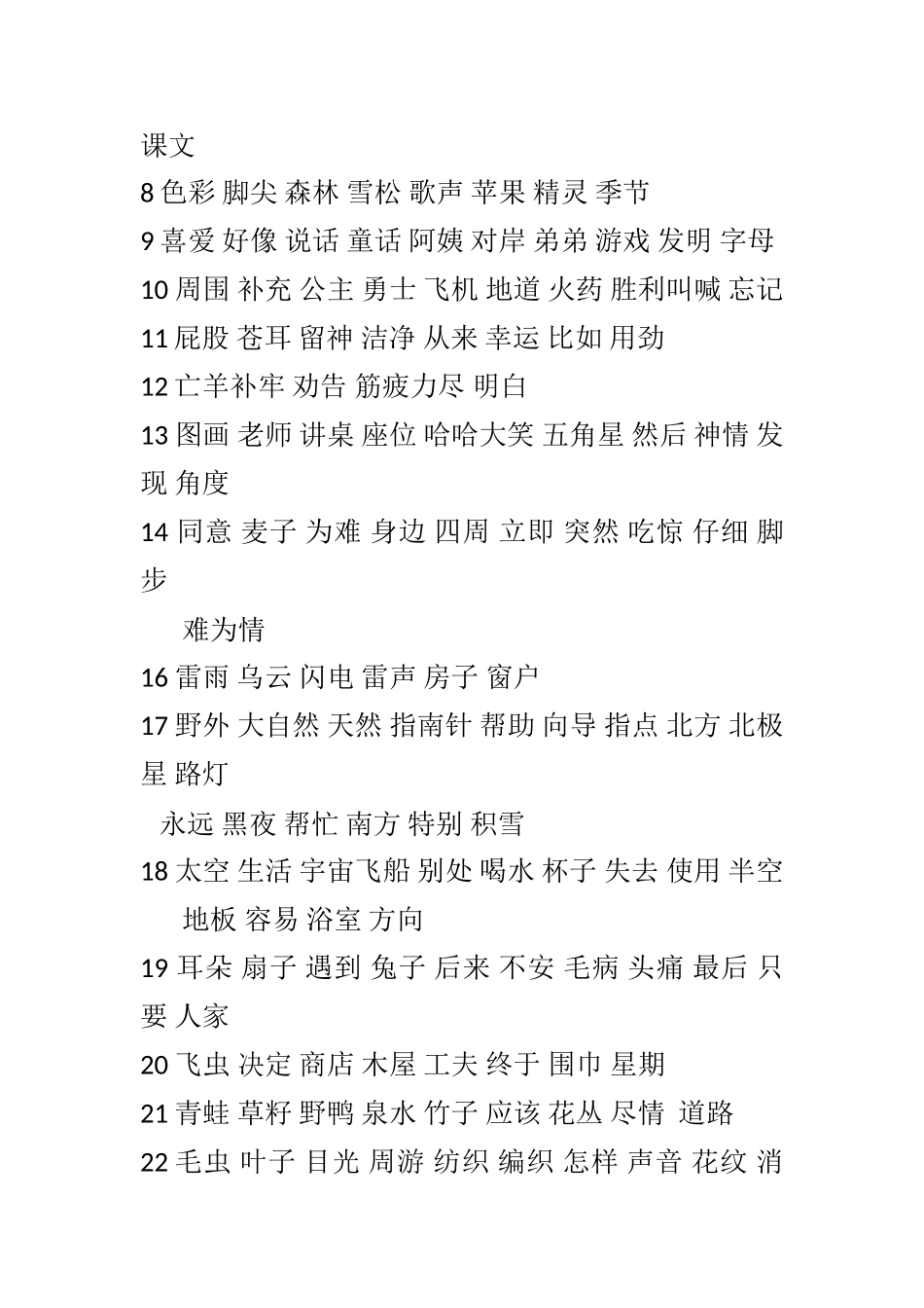 统编本-二年级语文下册-词语表_第2页