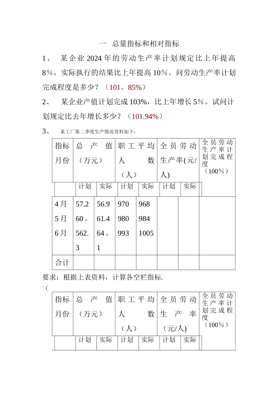 统计学练习题_第1页