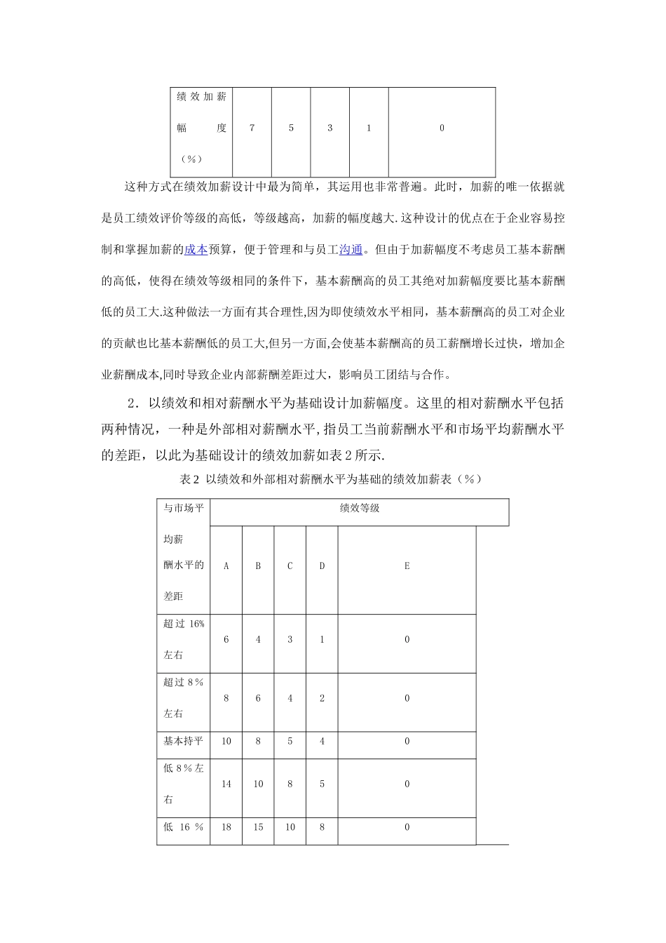 绩效加薪方案案例_第3页