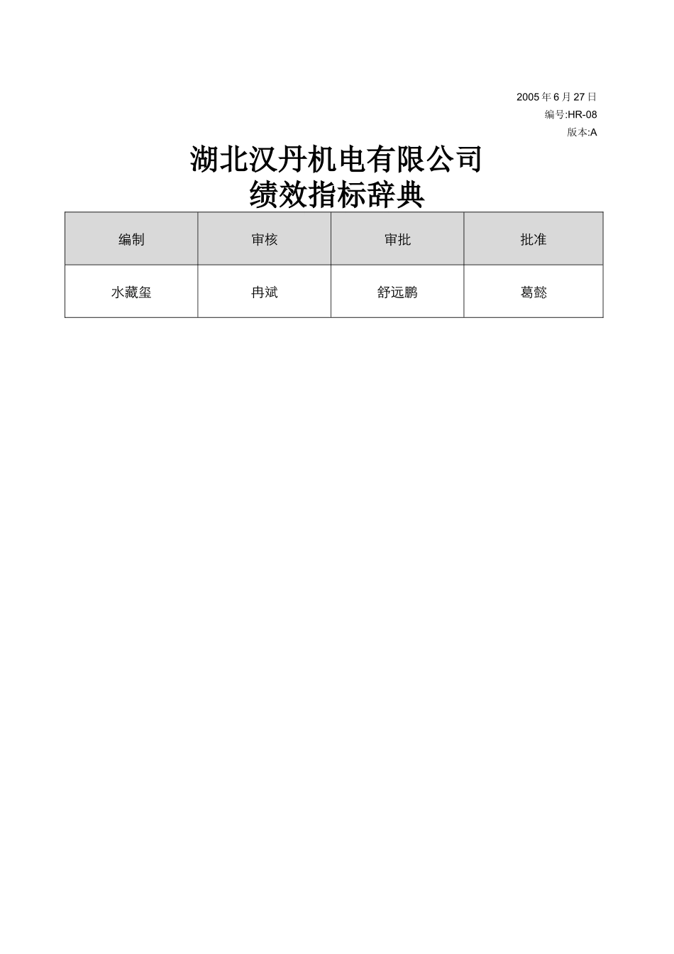 绩效指标辞典_第1页