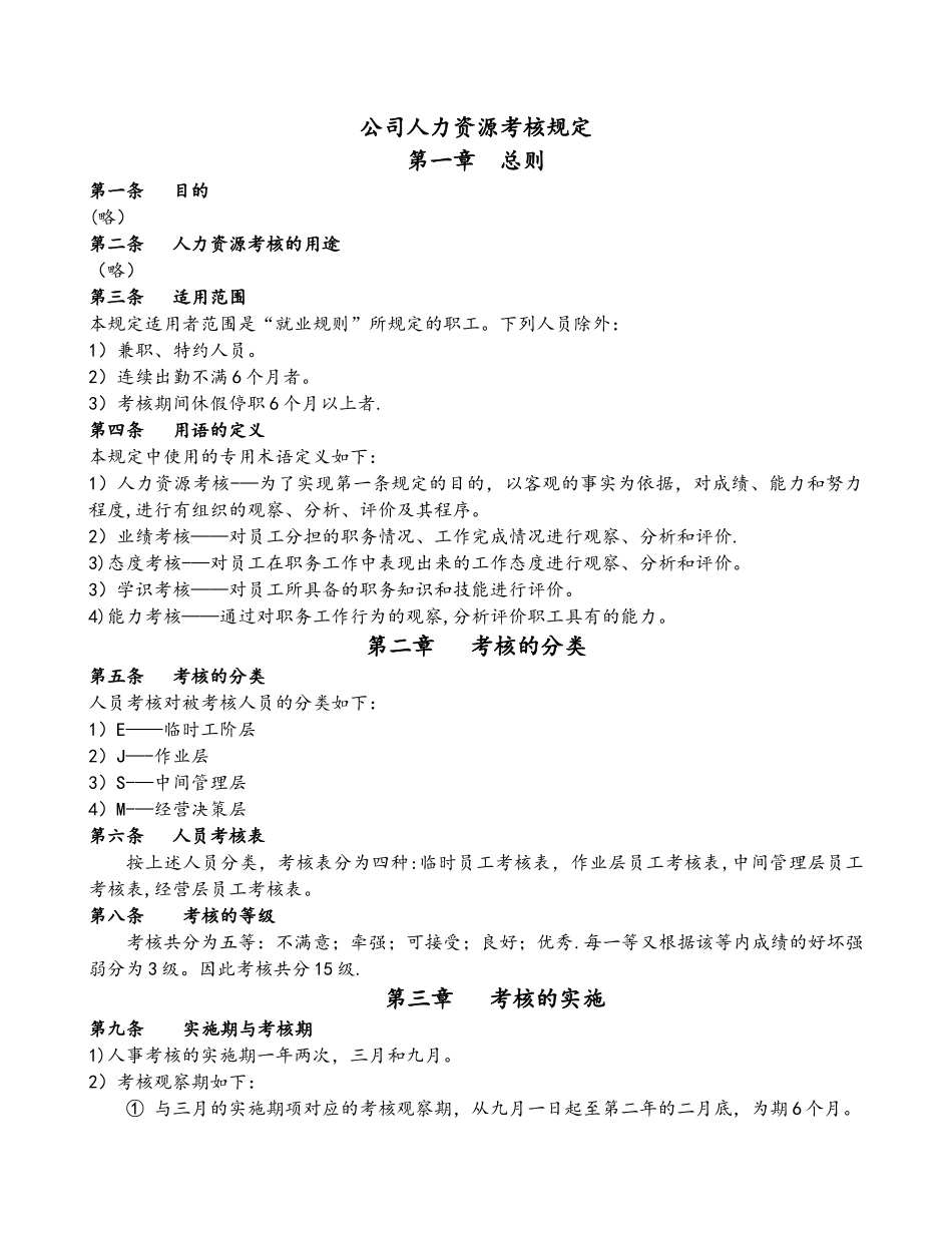 绩效考核制度和考核办法_第1页