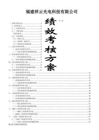 绩效考核方案(最终稿)