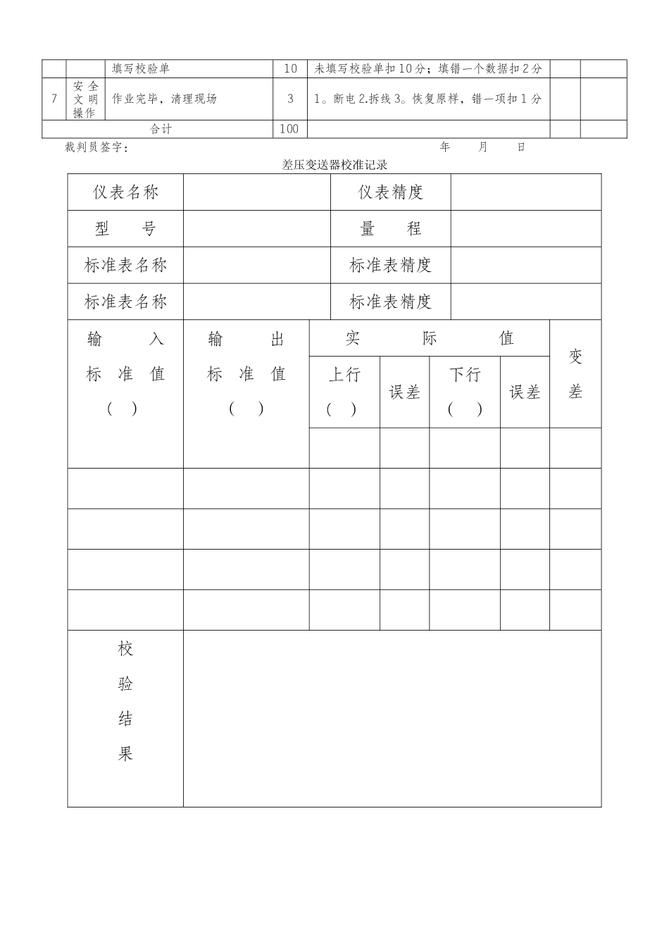 维修仪表工技术比武实际操作试题_第3页