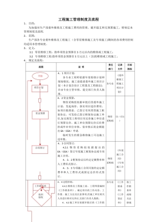 维修工程管理制度及流程