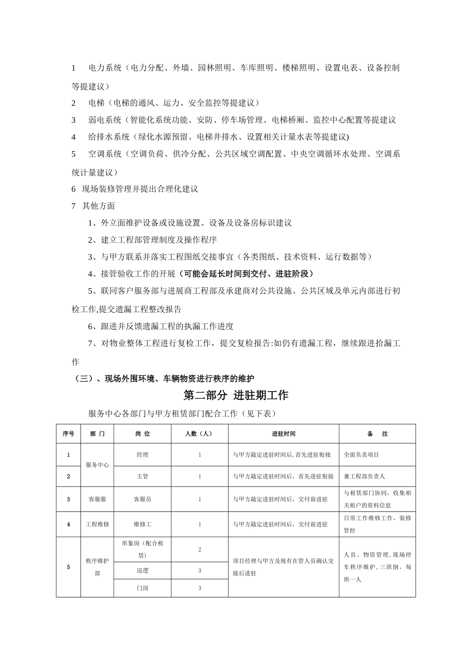 维绿大厦物业管理前期及进驻期管理方案_第2页