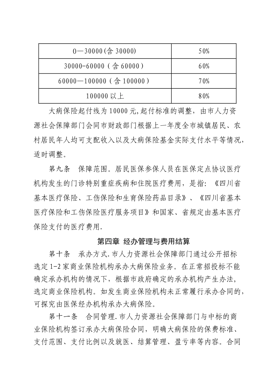 绵阳城乡居民大病保险管理办法_第3页