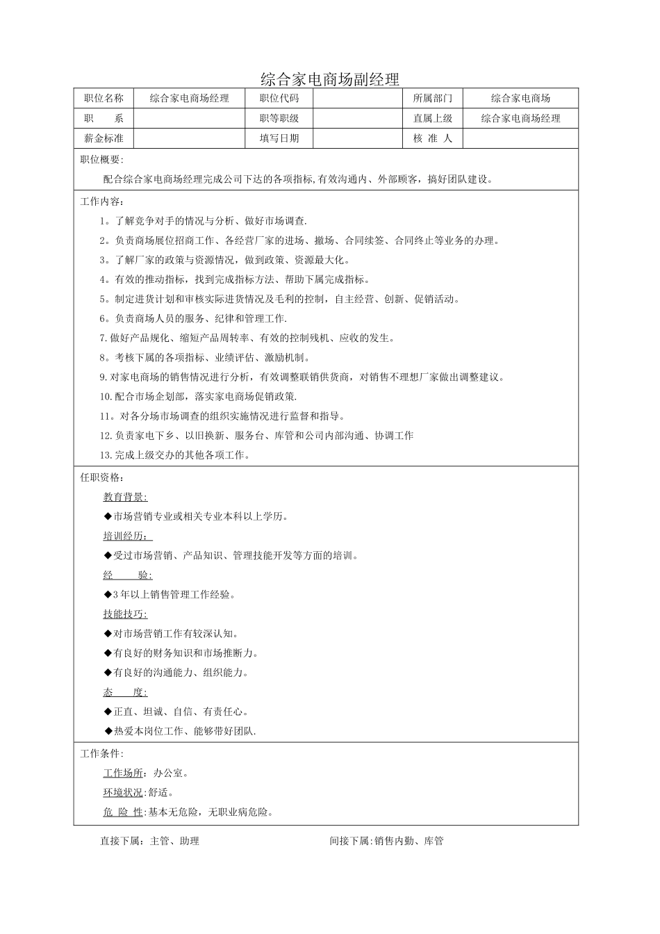 综合商场-职位说明书_第3页