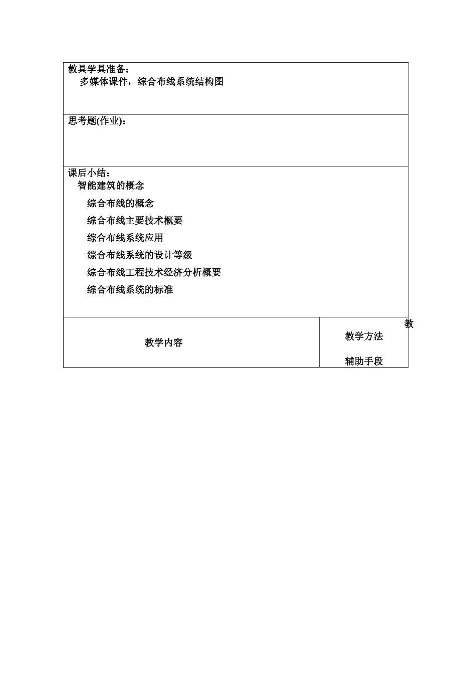 综合布线教案_第3页