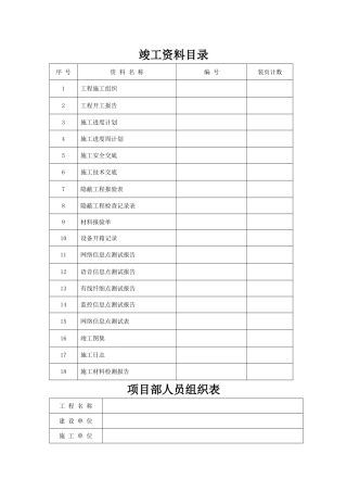 综合布线施工计划