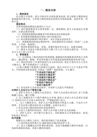 绿化摆放方案