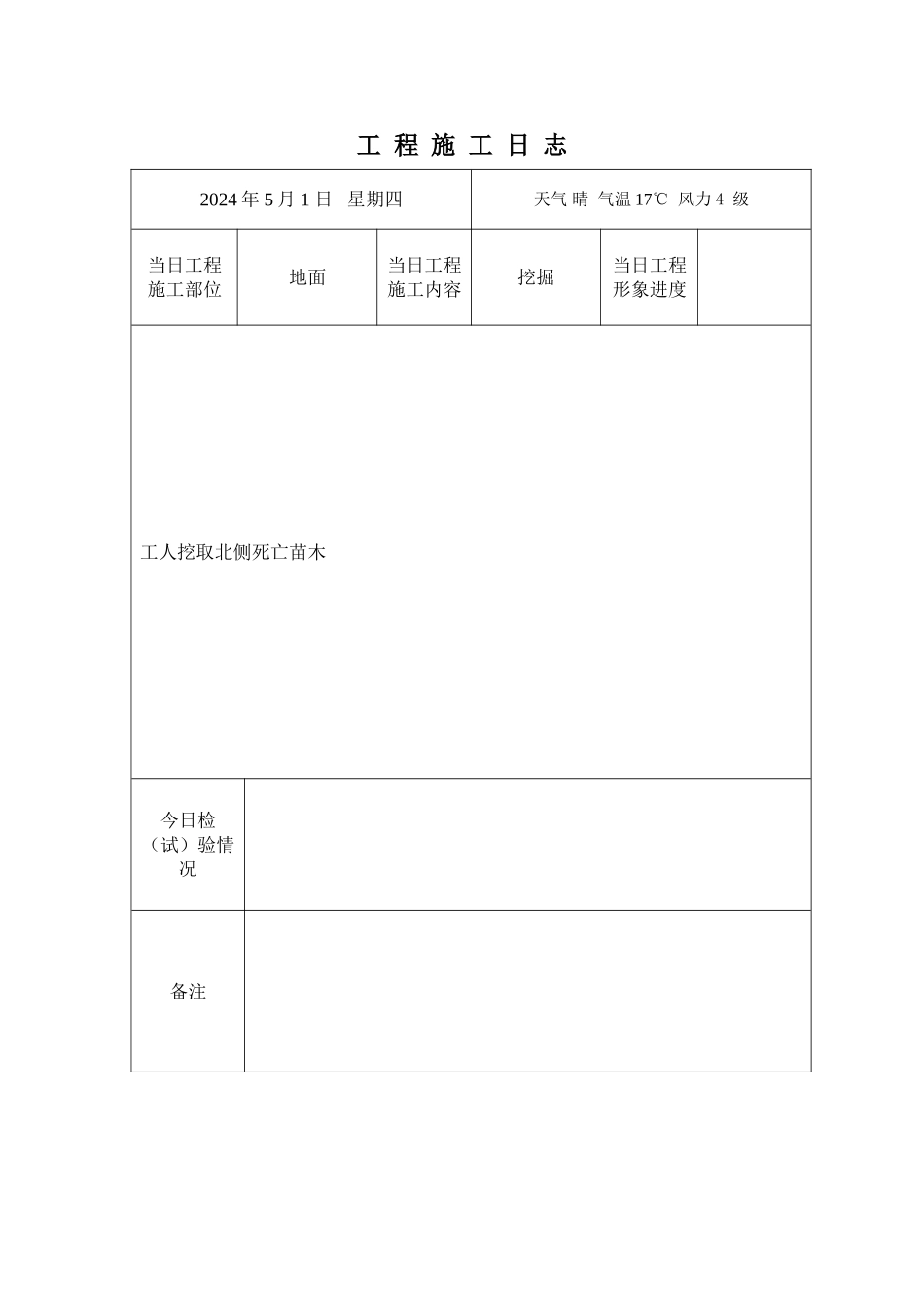 绿化施工日志_第3页