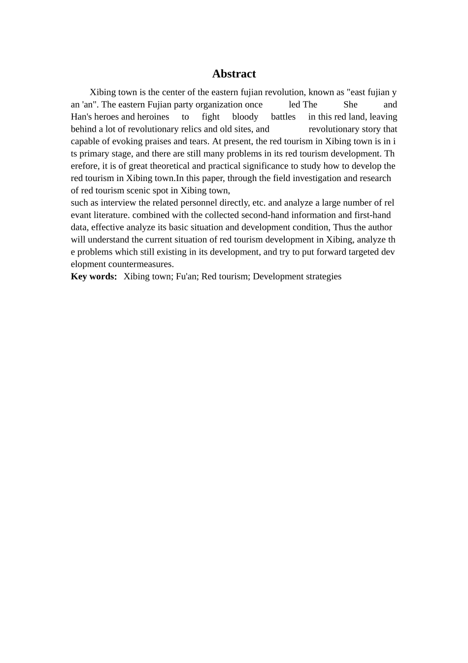 旅游管理与服务教育-福安市溪柄镇红色旅游发展现状及对策研究论文_第2页