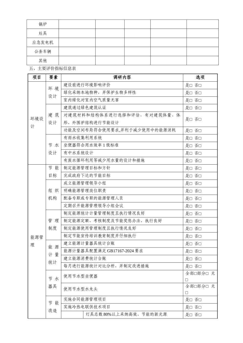 绿色宾馆企业评价规范调研表_第3页