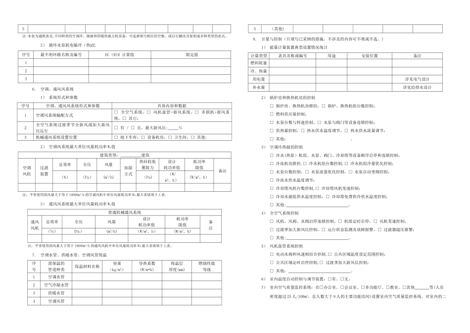 绿色建筑设计专篇样式(供暖通风与空气调节)_第3页