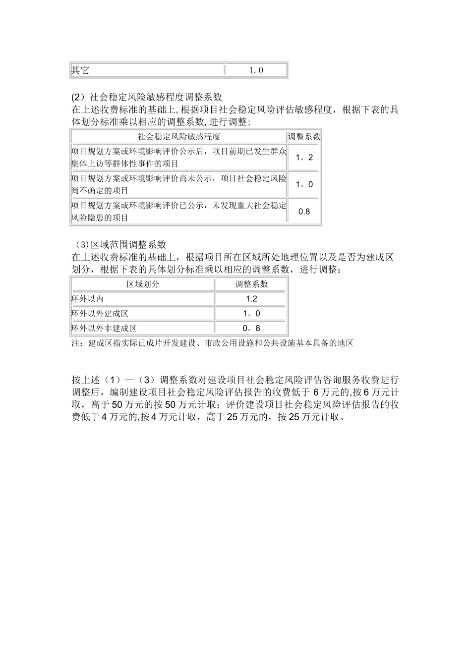 编制建设项目社会稳定风险评估报告的基准收费标准_第2页
