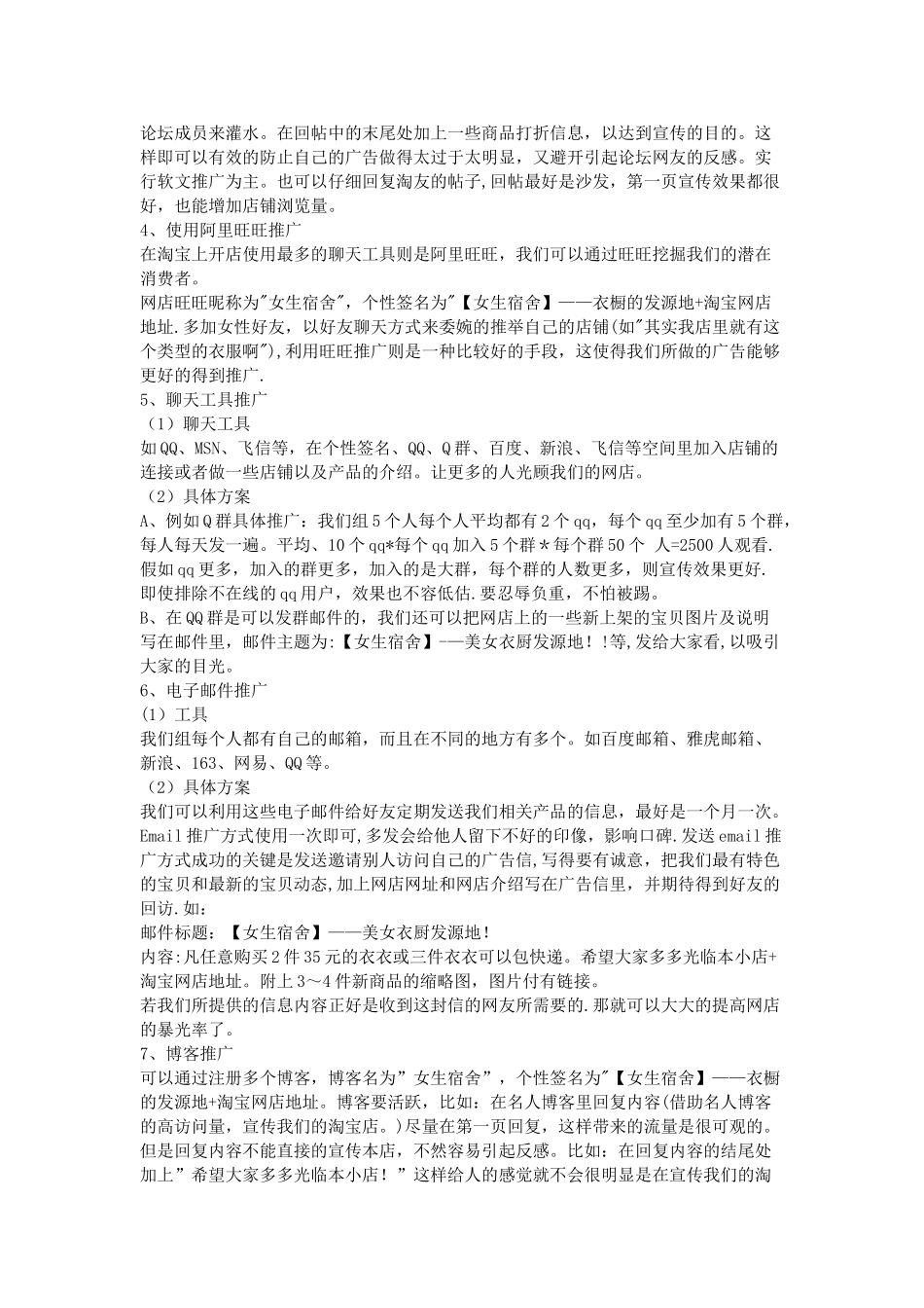 网店推广策划方案_第2页