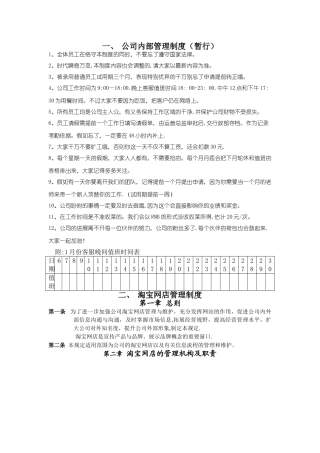 网店管理制度-