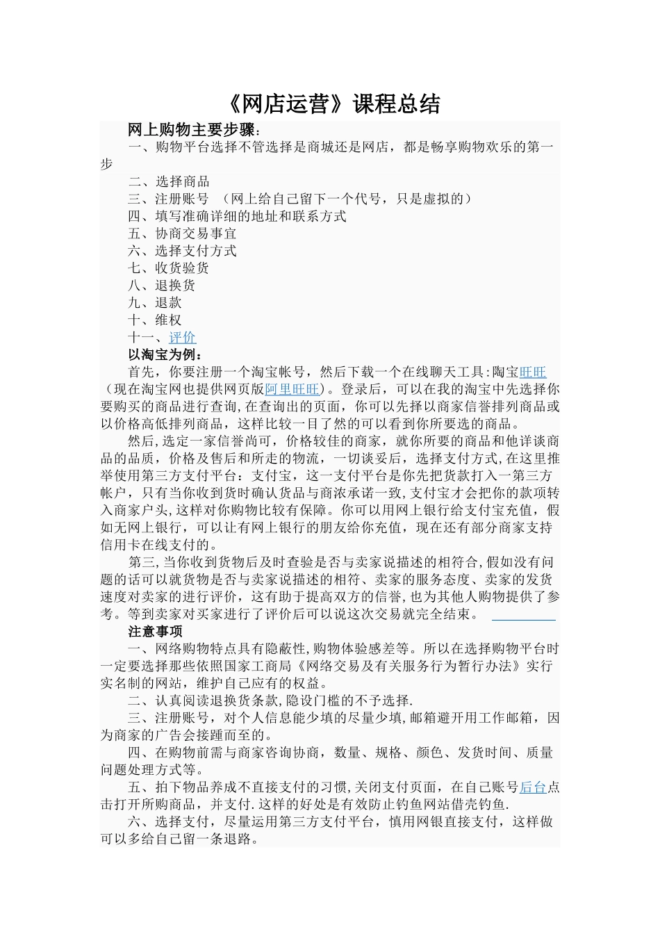 网店运营总结_第1页