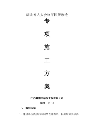 网架加固专项方案