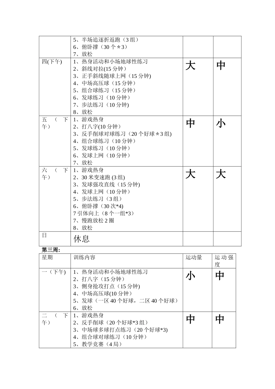 网球训练计划和体能训练计划_第3页