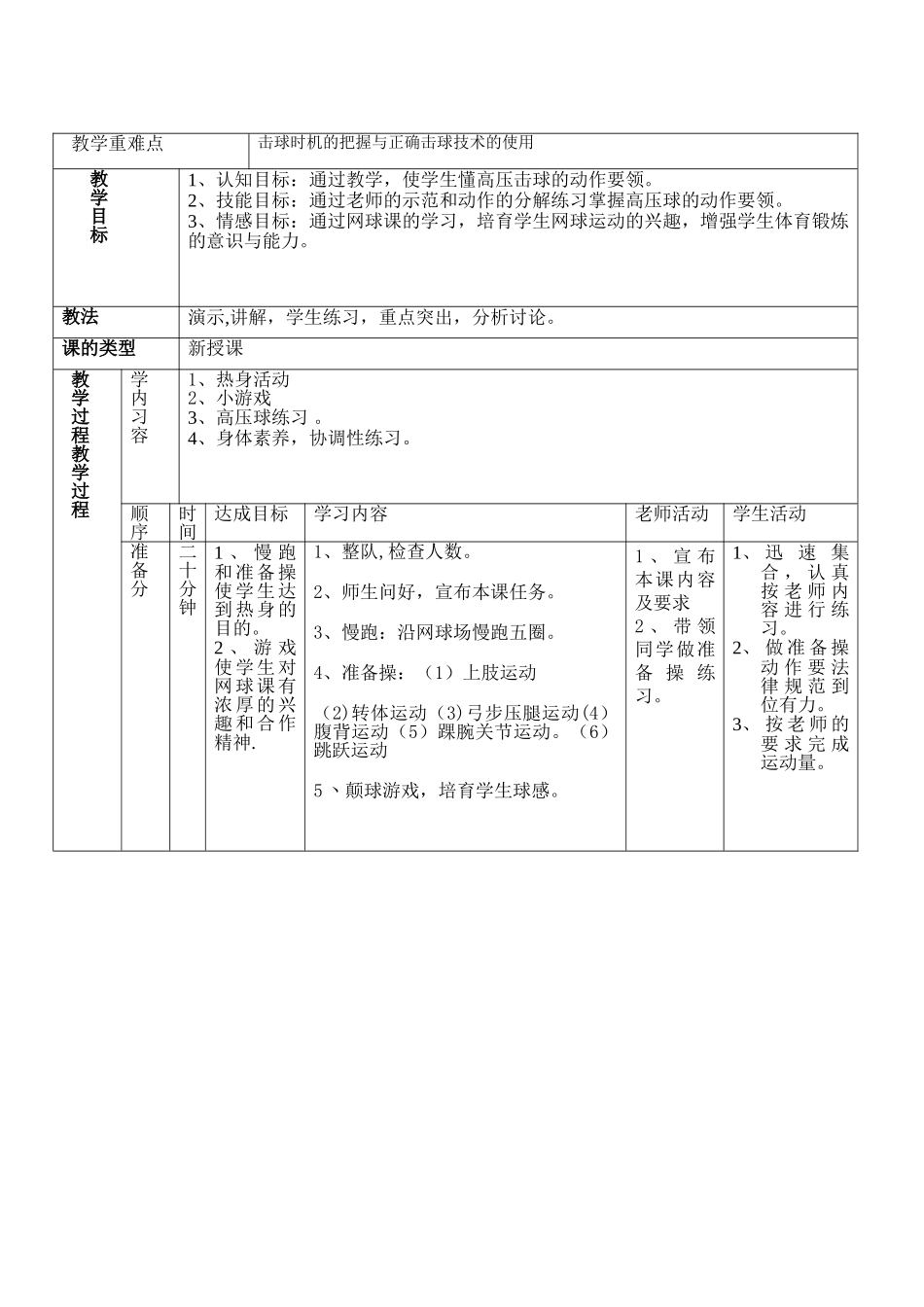 网球高压击球教案_第2页