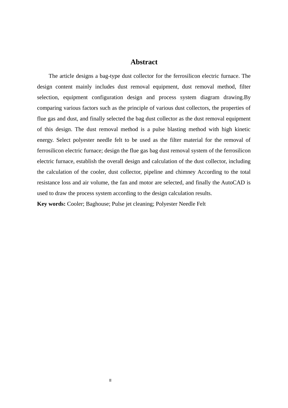 某工厂电炉烟气袋式除尘装置设计_第2页