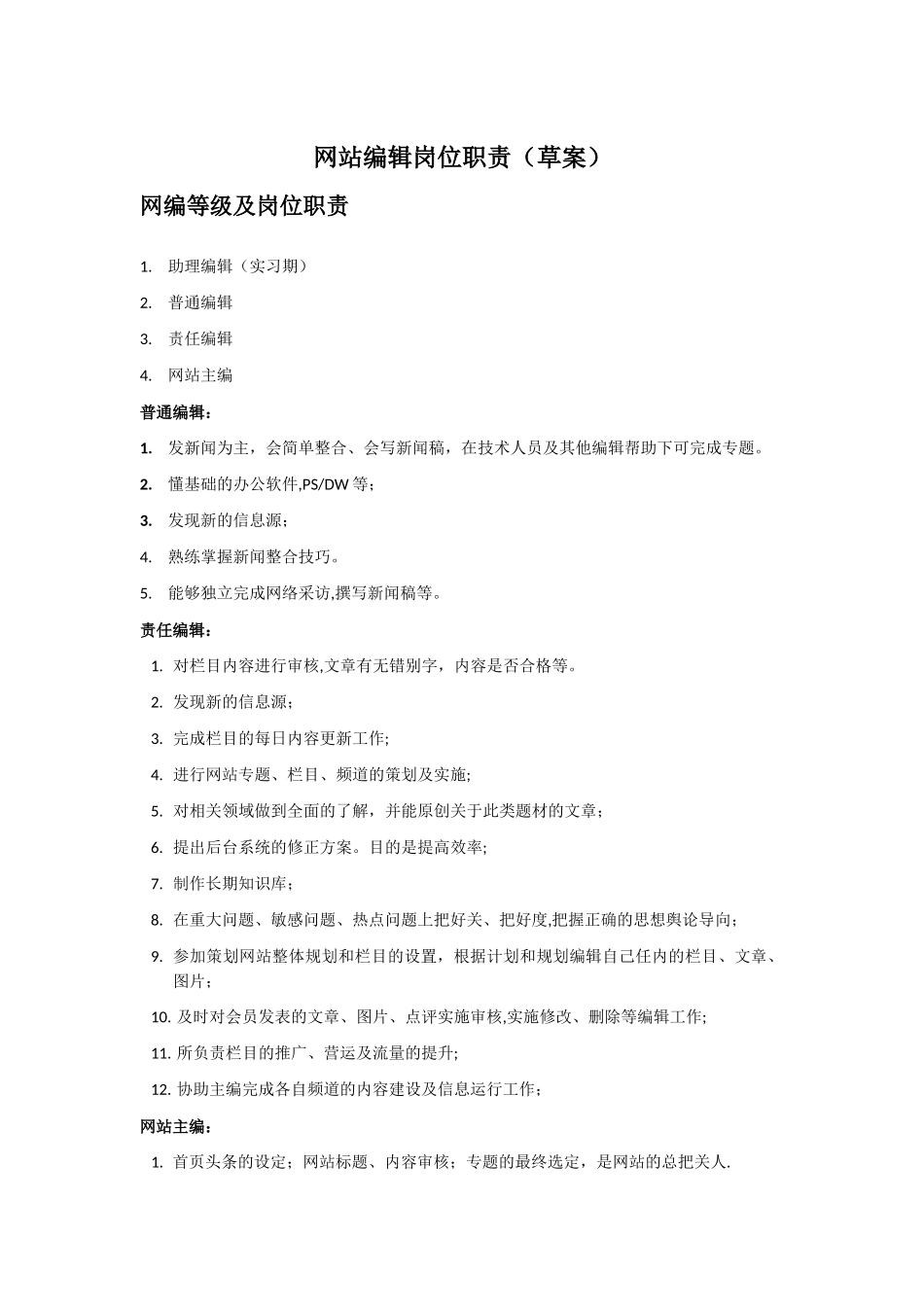 网站编辑岗位职责_第1页