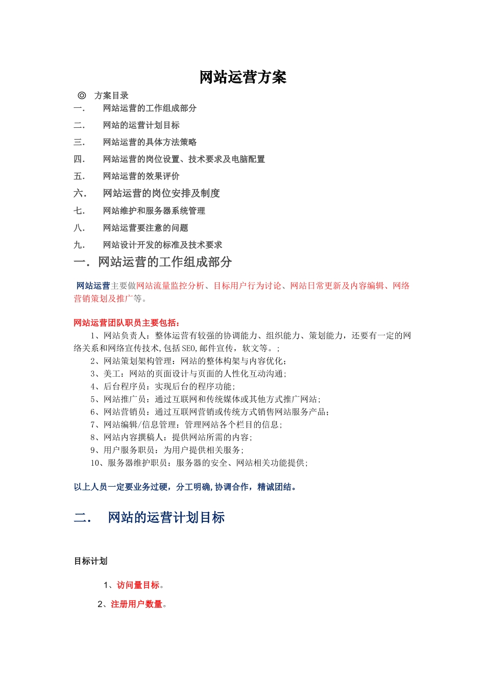 网站运营方案_第1页