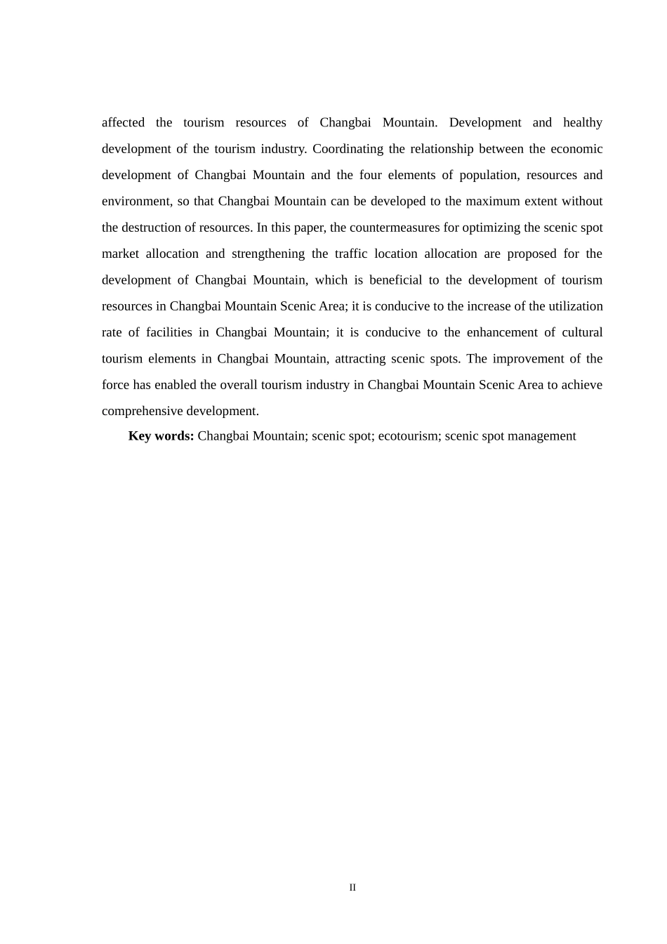 旅游管理专业 吉林省长白山景区发展现状及对策研究_第2页