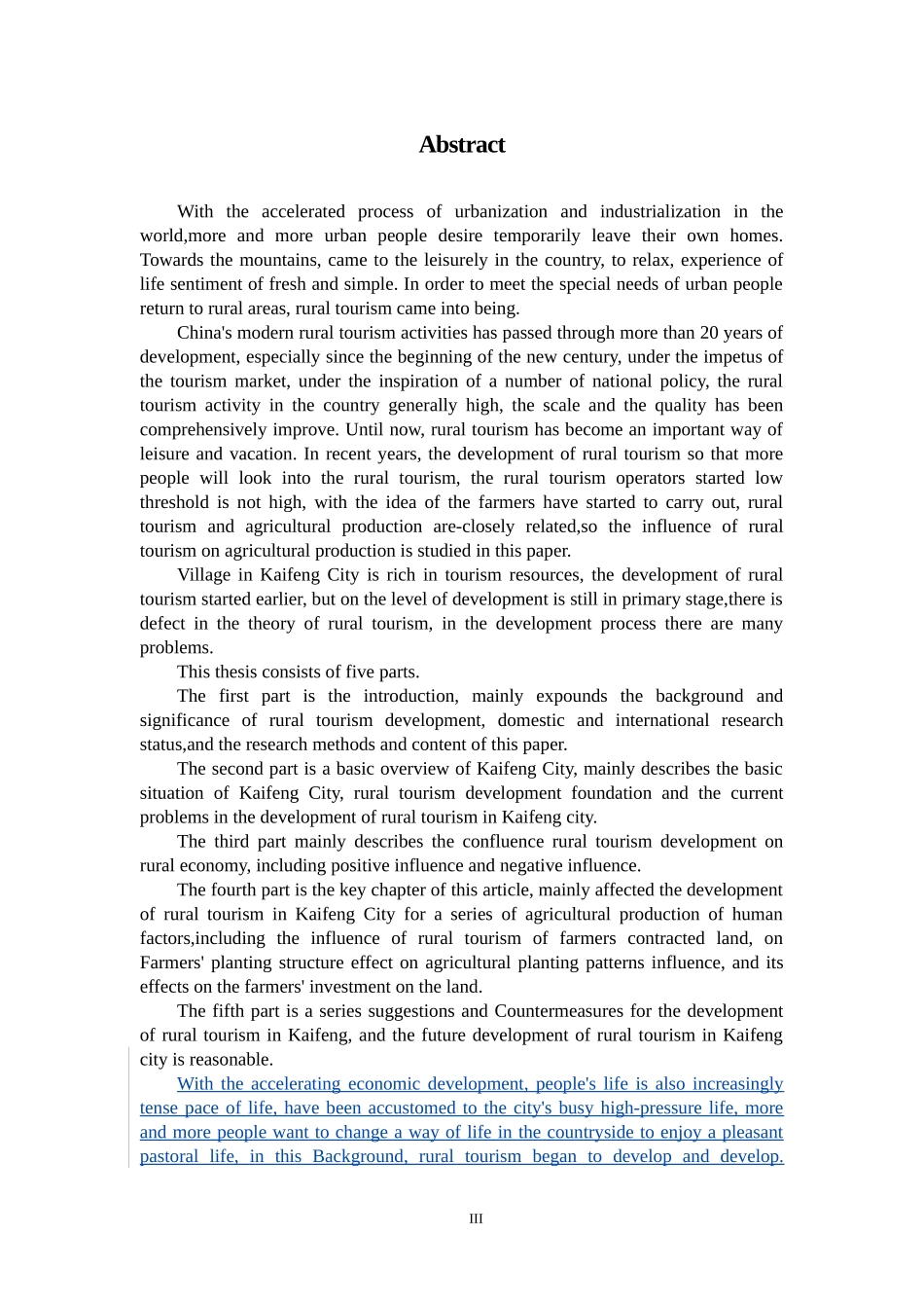 旅游管理专业 开封市乡村旅游对农户土地利用的影响_第3页