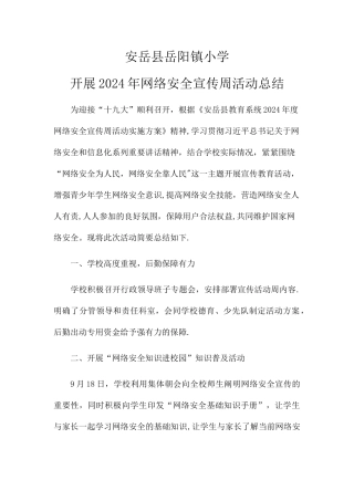 网络安全活动总结