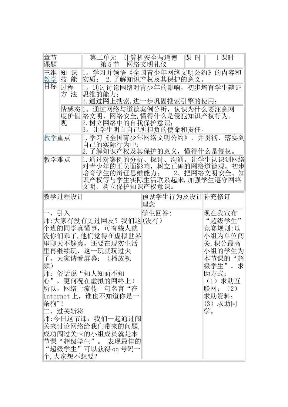 网络文明礼仪-教案_第2页