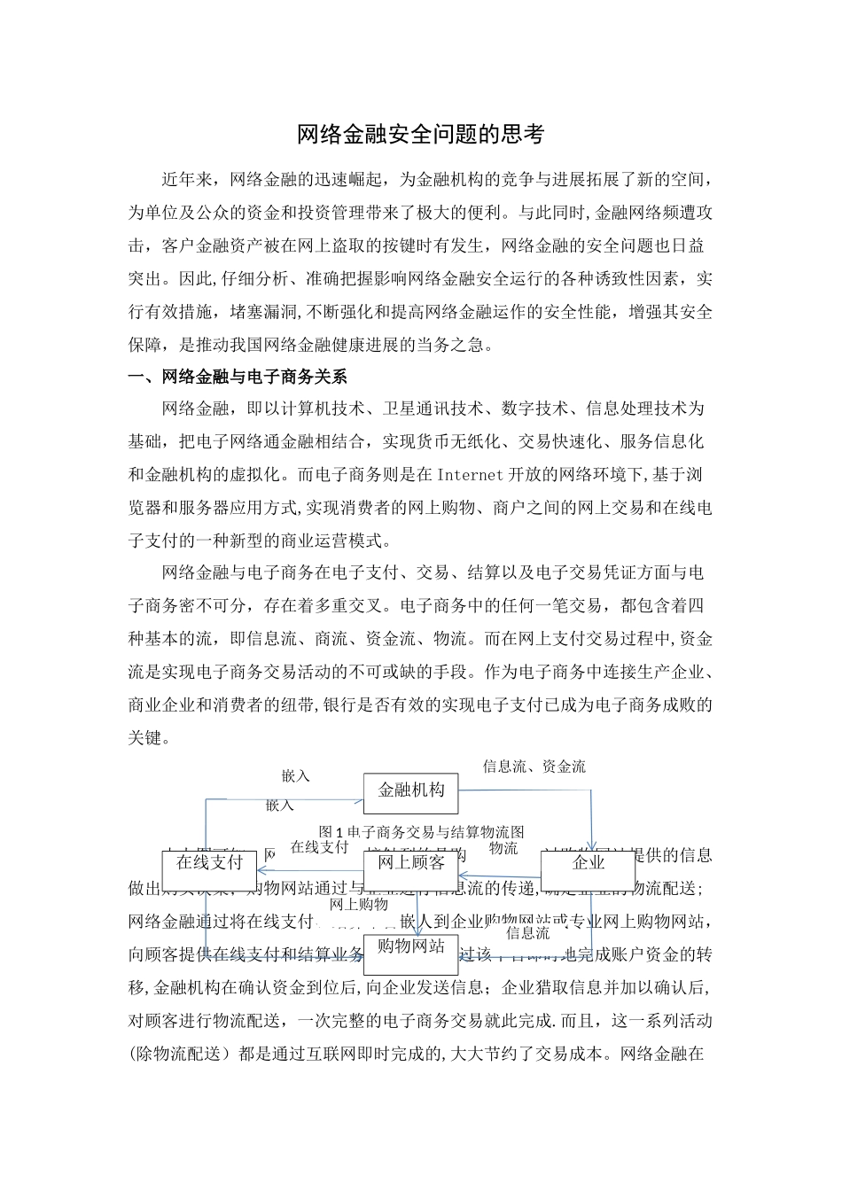 网络金融安全问题的思考_第1页
