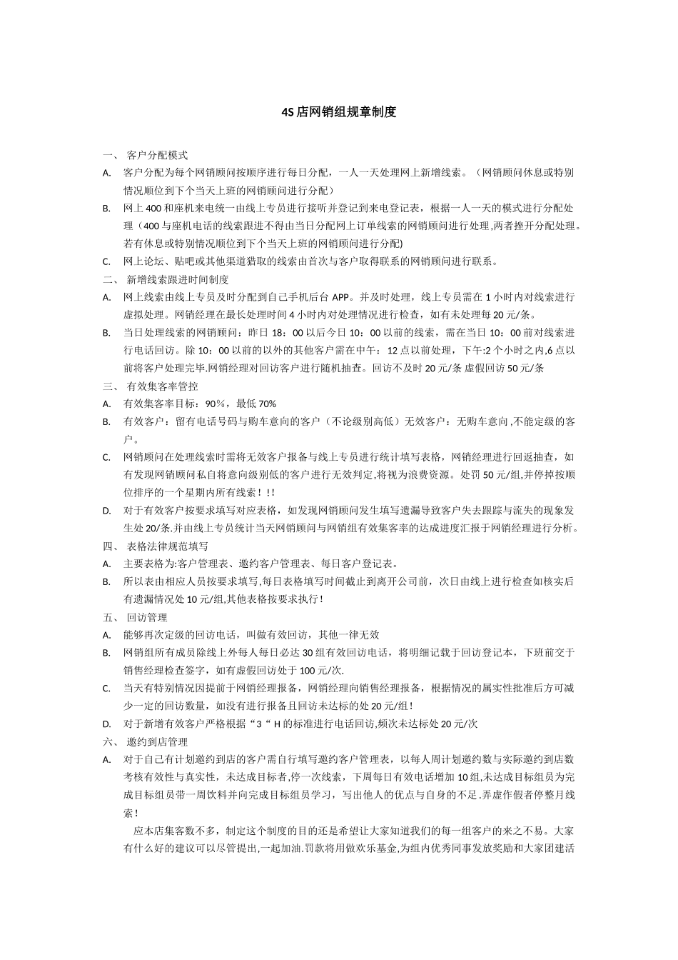 网销规章制度_第1页