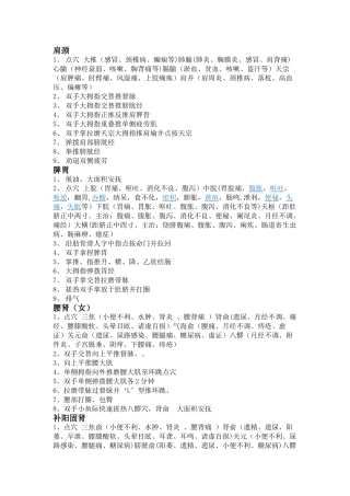 美容院标准按摩手法流程