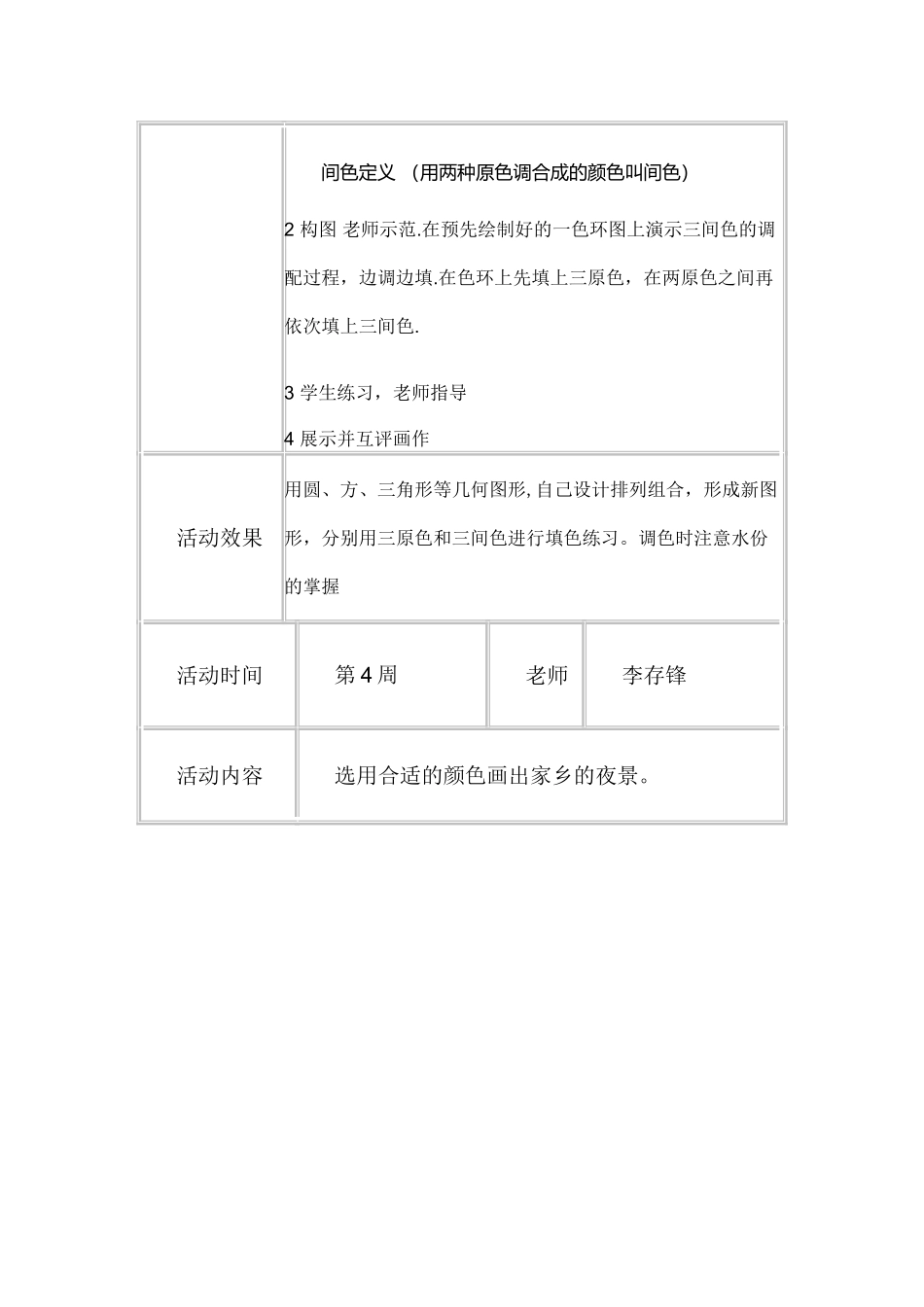 美术兴趣小组活动教案及活动记录2_第2页