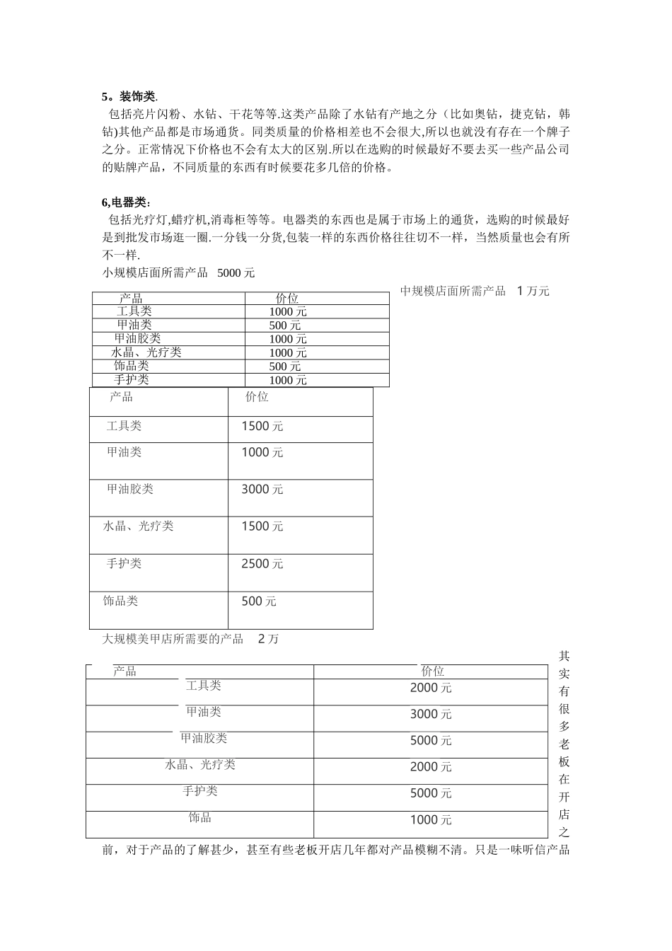 美甲店的产品设备管理_第2页