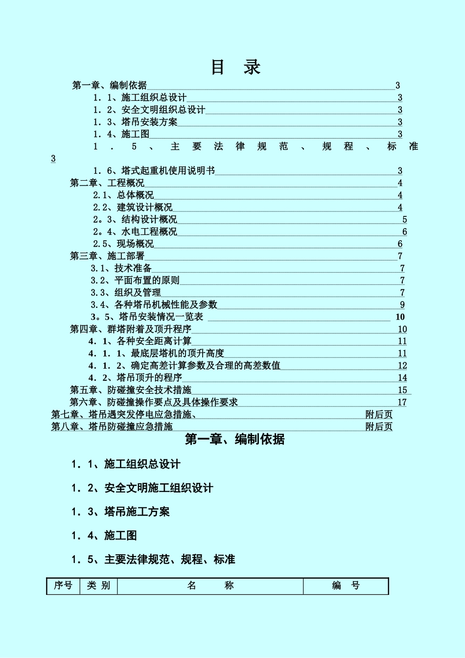 群塔作业防碰撞专项方案(完整版)_第1页