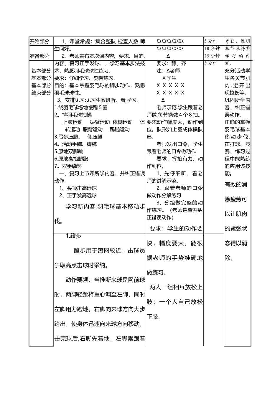 羽毛球基本移动步伐教案_第3页