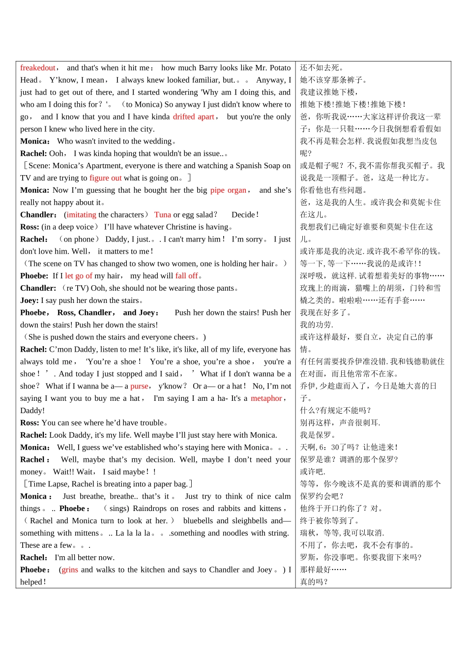老友记第一季中英文对照_第3页