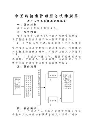 老年人中医药健康管理服务培训