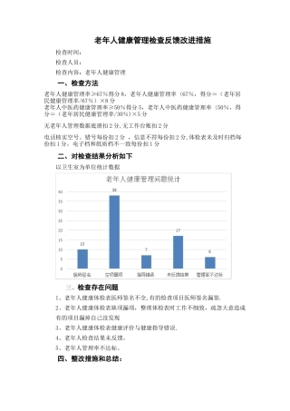 老年人健康管理改进措施
