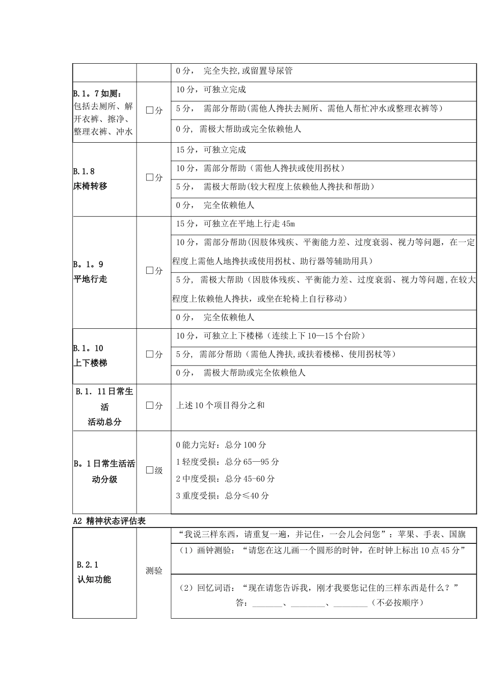 老年人能力评估信息表33254_第2页