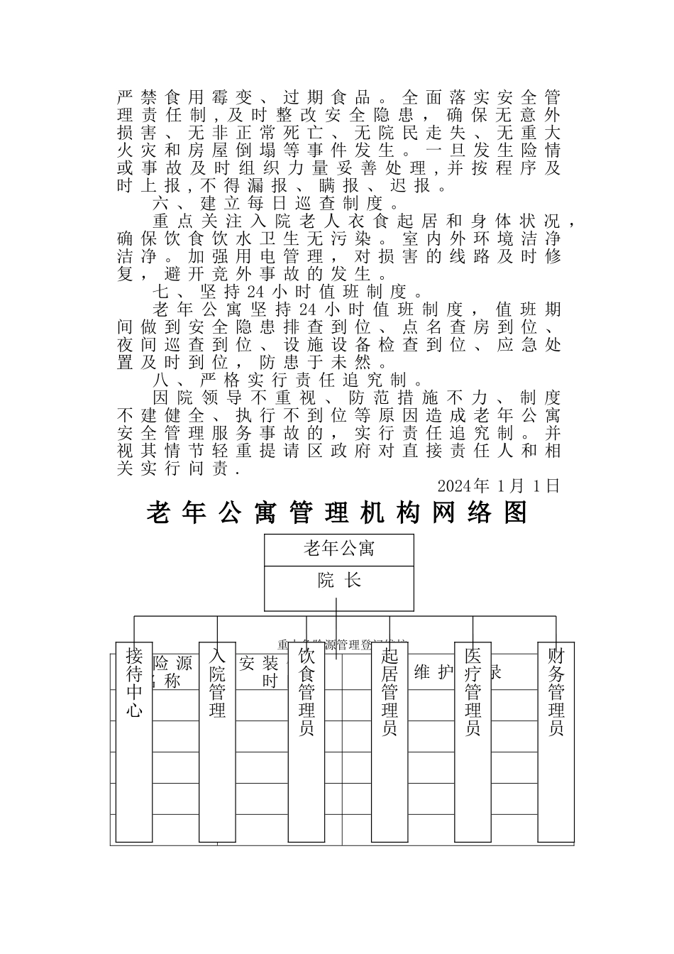 老年公寓安全生产管理责任制度_第2页