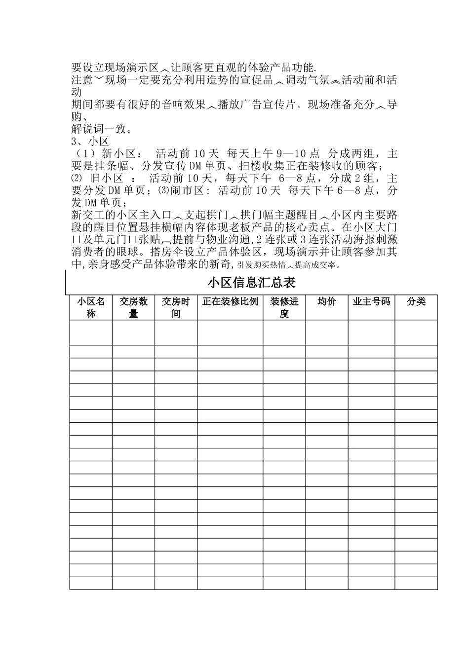 老板整体厨房活动方案_第3页