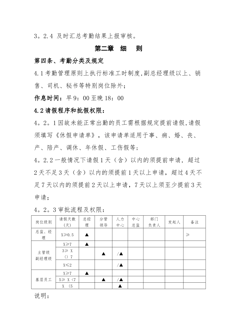 考勤休假管理办法_第2页