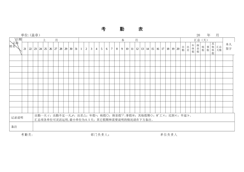 考勤表电子版-考勤表电子版_第2页