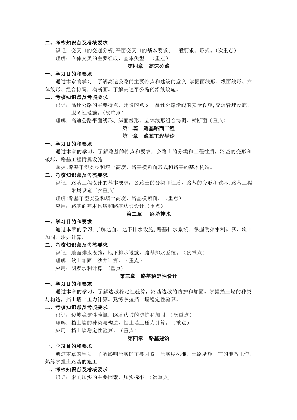 考试内容与考核目标_第2页