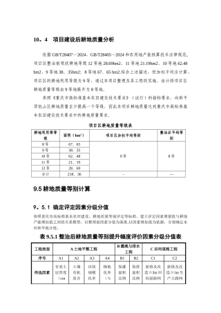 耕地质量等级评定