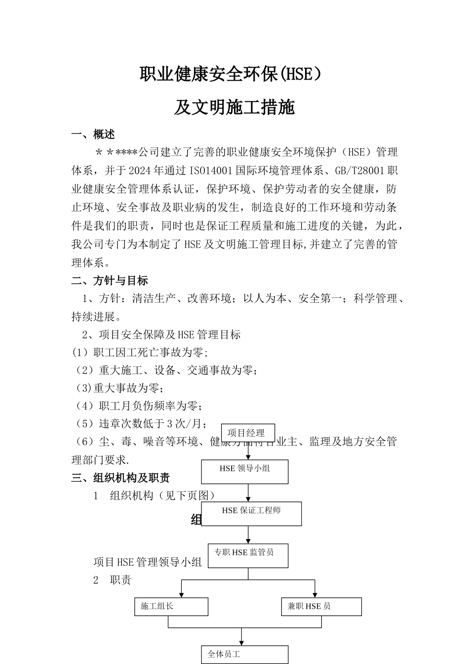 职业健康安全环保及文明施工措施_第1页